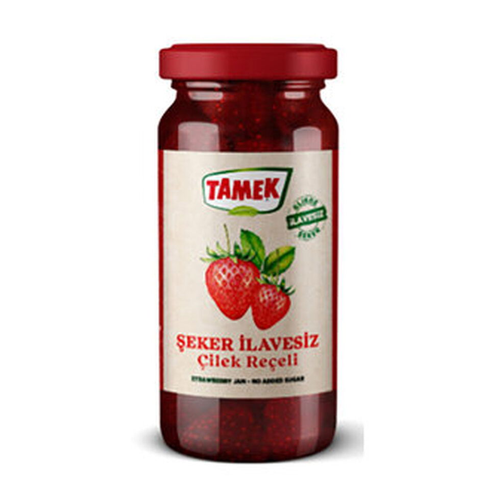 TAMEK REÇEL ÇİLEK 290 GR-ŞEKER İLAVESİZ